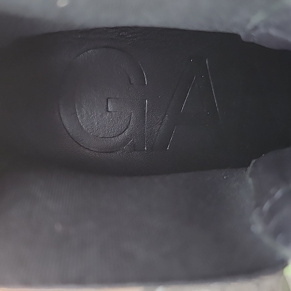 Ganni Lime Green Black Leather Chelsea Boot Size UE 35 MSRP $570 - Picture 13 of 14